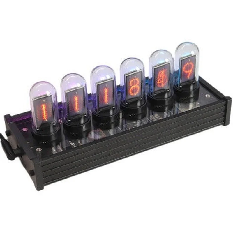RGB Nixie Tube Clock Desktop Decoration Boyfriend Gift Digital USB Powered Electronic Ornament |