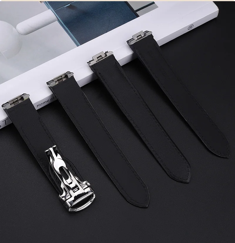 Быстросъемный нейлоновый ремешок для наручных часов 19 мм из коровьей кожи