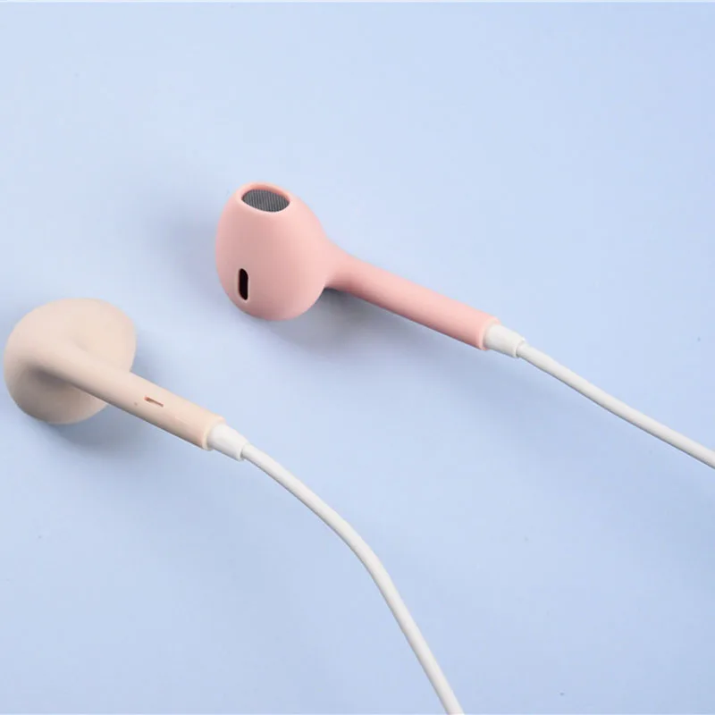 

Cute Colorful In Ear Wired Headphones,Color Contrast Earphones Wired With MIC Volume Control Kawaii Headsets For Lovers Gift