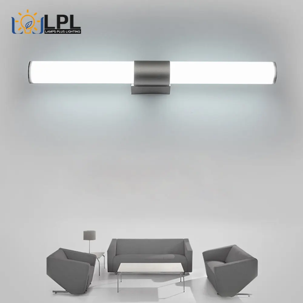 

12W 250mm Modern LED Wall Lamp Acrylic Wall Mounted Bathroom Mirror Light Furniture Decoration Super Bright Bathroom Light