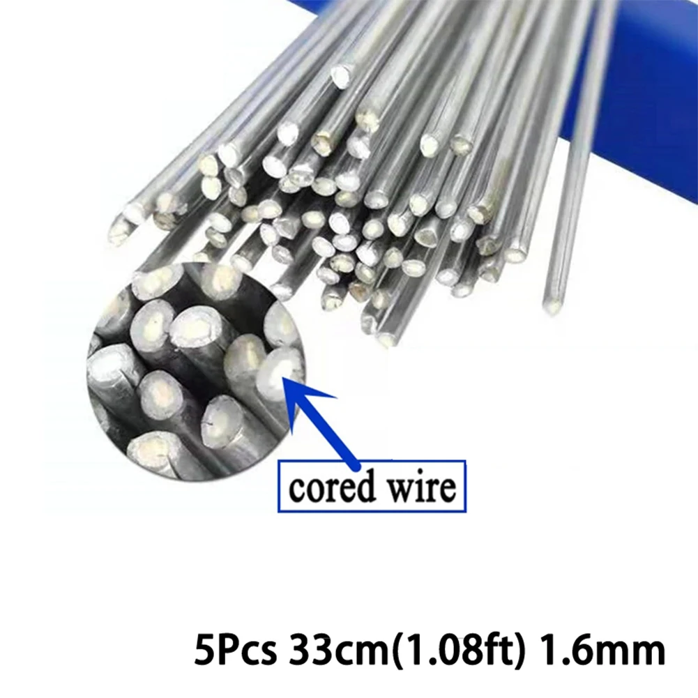 

5 Pcs Low Temperature Easy Melt Aluminum Welding Rods Flux Cored Wire 1.08/1.64ft For Welding Equipment Accessories