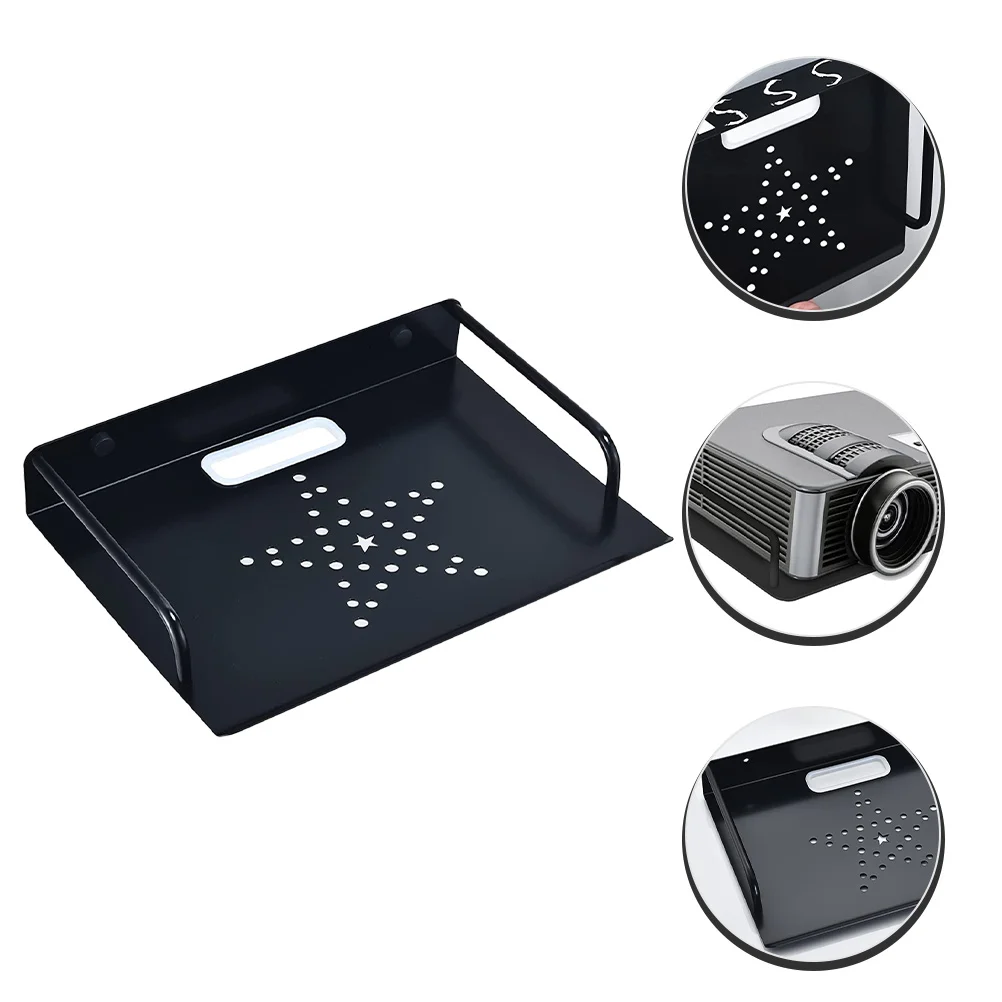 

Wall Mounted Small Projector Shelf Metal Router Rack Floating Projector Shelf