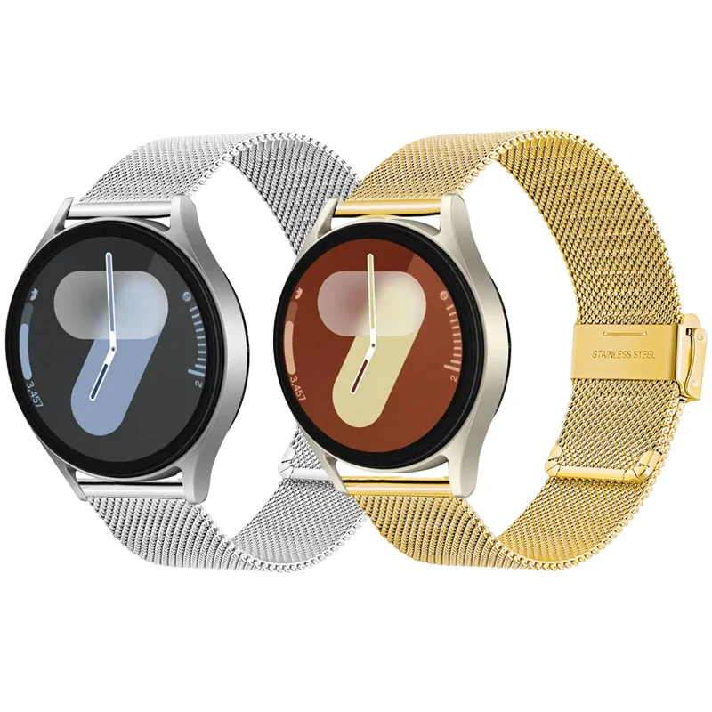 Миланский ремешок для часов QSJPAQH Samsung Galaxy унисекс из нержавеющей стали с