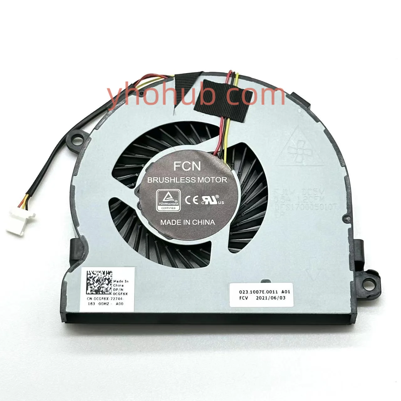 3-проводной охлаждающий вентилятор для сервера, 5 В, 3468 А