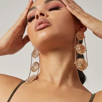 exaggerated fashion wafer accessories earrings simple temperament joker tide women like earrings