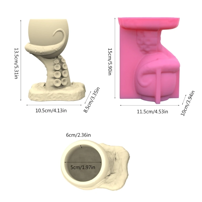 Геометрическая антенна-осьминог гипсовые силиконовые формы коробка для