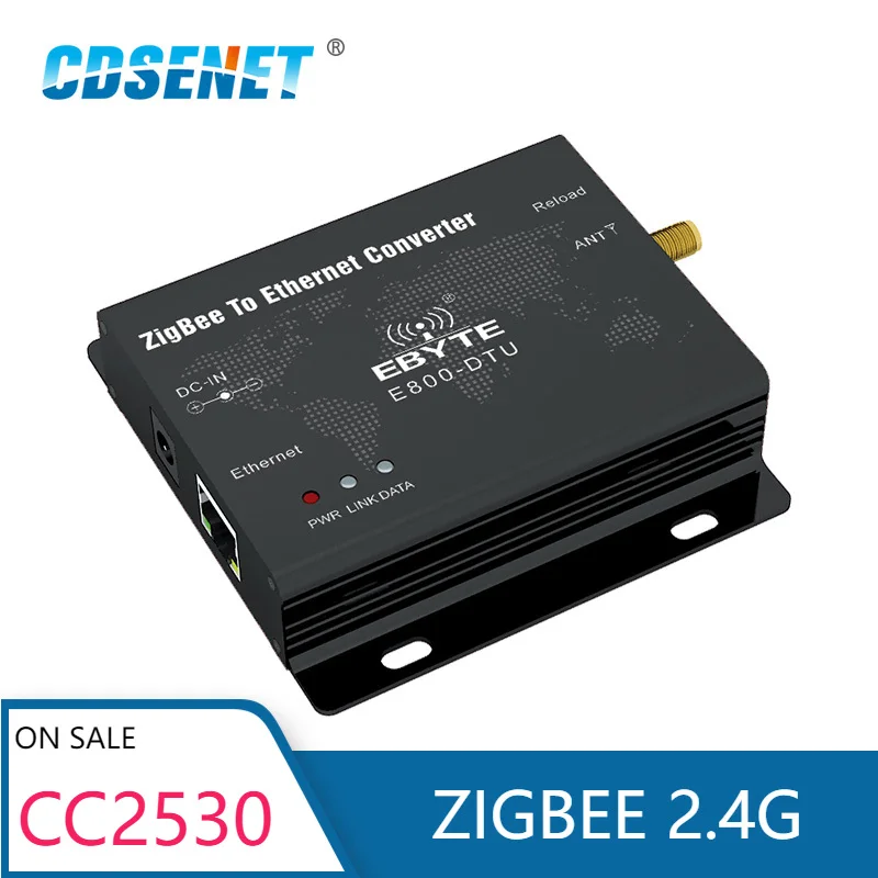 

CC2530 ZigBee Ethernet беспроводной модуль приемопередатчика данных 27 дБм порты TCP, UDP большой диапазон временной сети 500 мВт Передатчик и приемник