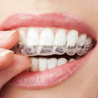 2pcs comfort fit flex white silicone fake teeth perfect smile teeth whitening upper beauty top veneer denture for men women oral