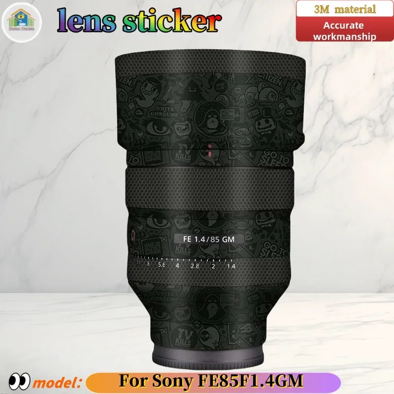 FE85F1.4GM для Sony FE85 F1.4GM наклейка на объектив камеры кожа сделай сам износостойкая