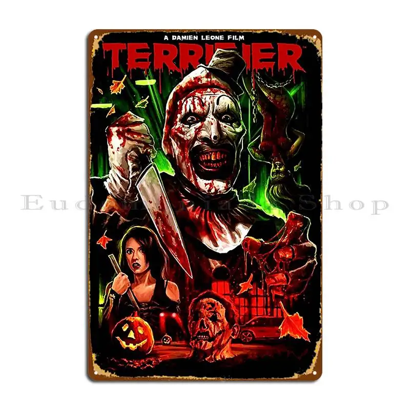 Металлический плакат с изображением терьера для гаража обычный паба эмблема