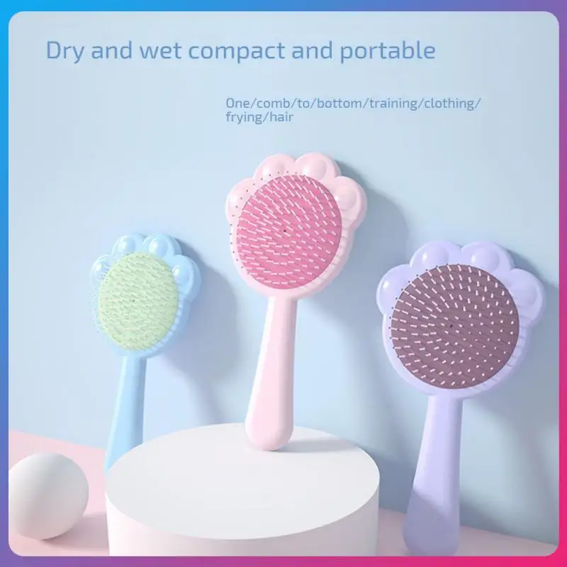 

Hair Comb Radian Graceful Household Massage Comb Comb Head Massage Brush Don't Hurt The Scalp Cream Yellow Styling Tools