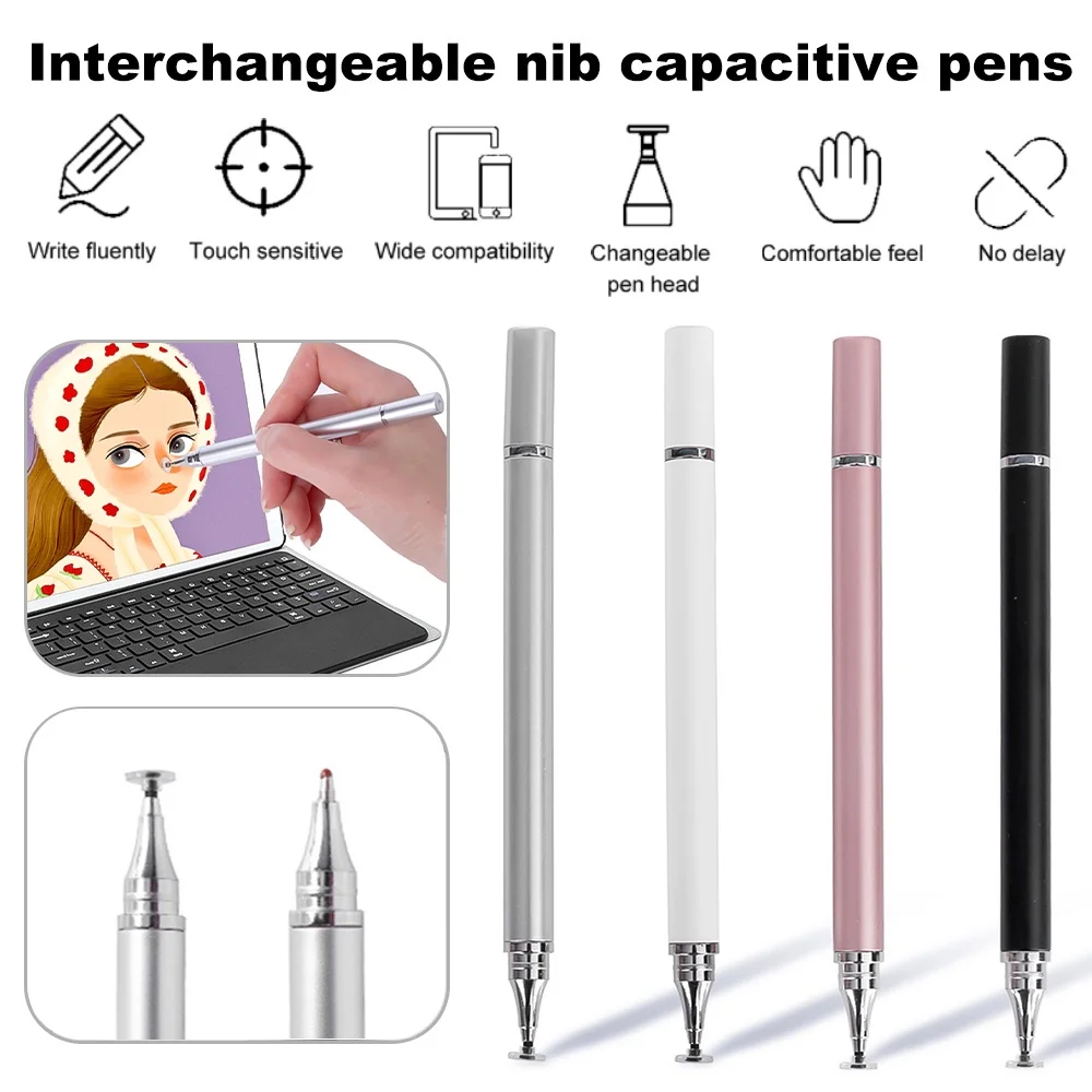 

2 In 1 Stylus Pen for Mobile Phone for Alcatel 1B 2022 1L Pro 2021 3L 1s 1L 1V 1SE 3X 3L 2020 1B 3v Universal Touch Screen Pen