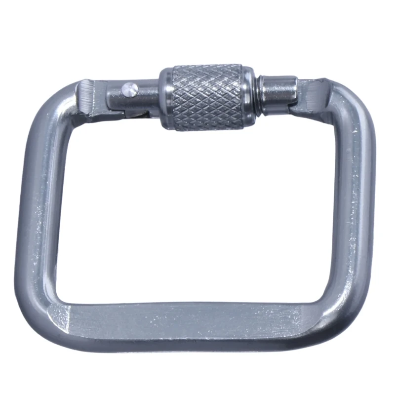 Алюминиевый брелок с защитной пряжкой карабин фиксирующимся крючком и винтовым