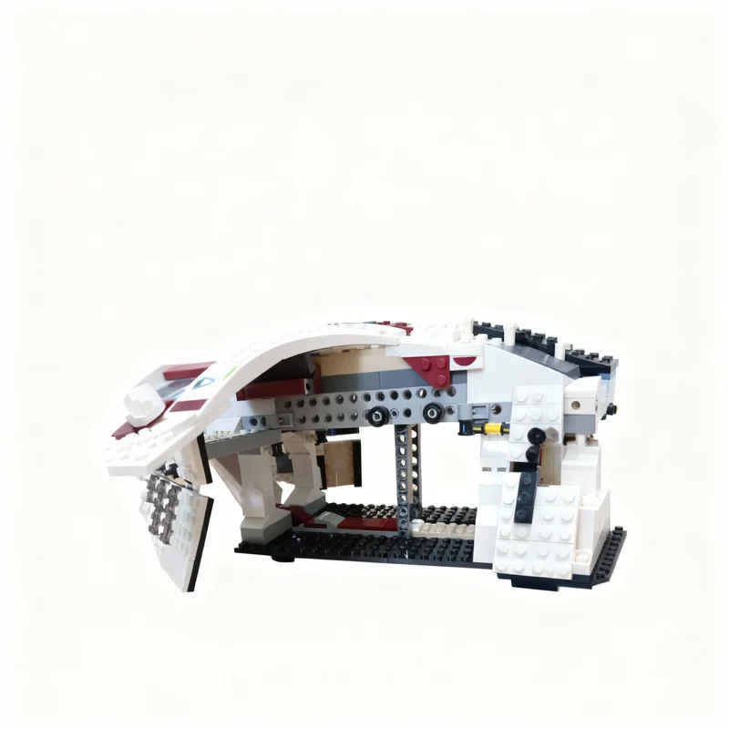 Фото 907 деталей MOC Republic Gunship LAAT: Альтернативная модель для сборки, конструктор, архитектурные блоки, рождественский подарок, идея для творчества для детей №3