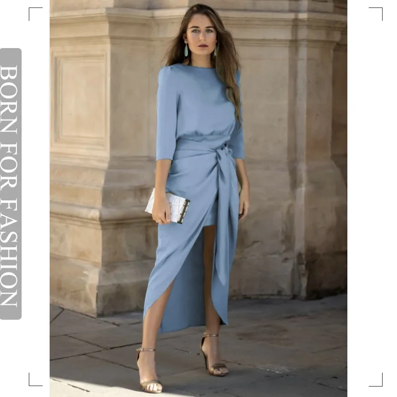 

Вечернее платье, роскошное атласное платье 2023, элегантное женское платье, кружевная юбка, облегающее платье с разрезом, женское платье для ночного клуба