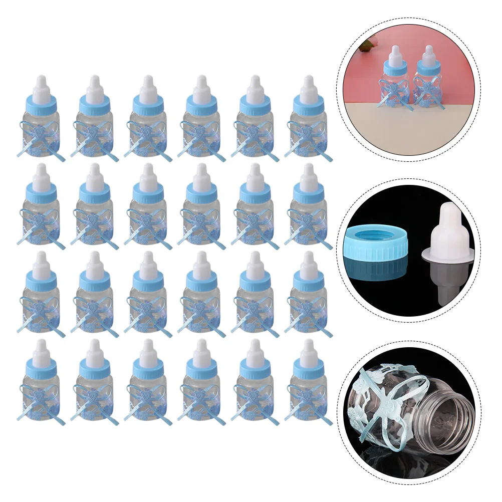 

Candy Gift Mini Baby Bottle Box Holder Christmas Wedding Decoration Favors Container Cases Shower Birthday Party Bottles Jar