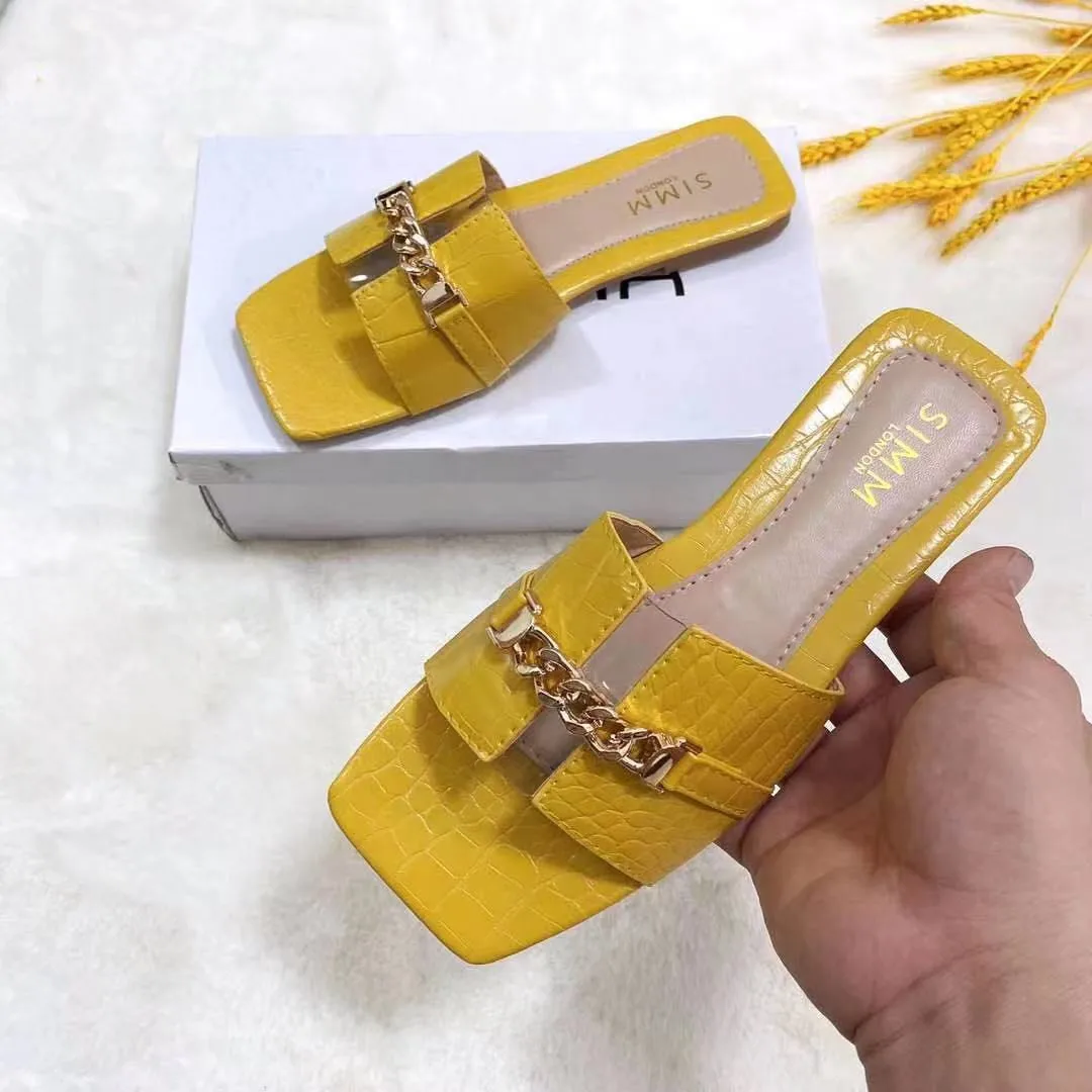 

Summer New Women's Sandals Slippers Flip Flop Flat Open Toe Outdoor Slippers Women Fashion Buckle Beach Slides Shoes