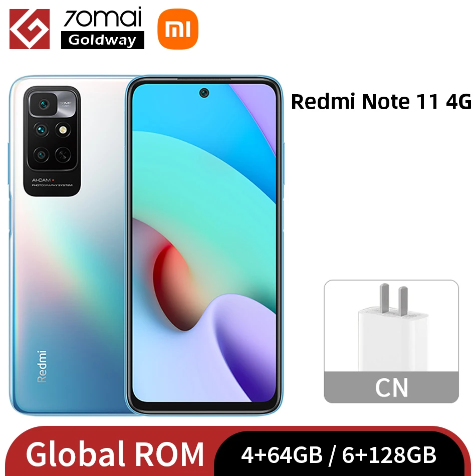 Новая глобальная версия Xiaomi Redmi Note 11 4G тройная камера 50 МП 6 5 дюйма 90 Гц DotDisplay MTK Helio