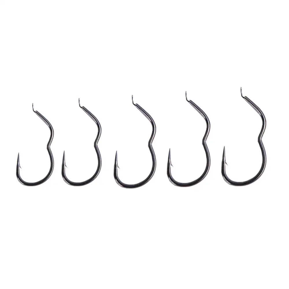 

New Invention High Carbon Steel Fishing Hook Sharp Barbed Automatic Flip 12Pcs/Pack Fishhook for Carp Fishing Accessories