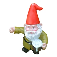 drinking gnome resin beer dwarf sculpture dwarf hold beer to welcome funny outdoor statue garden gnome decoration for indoor