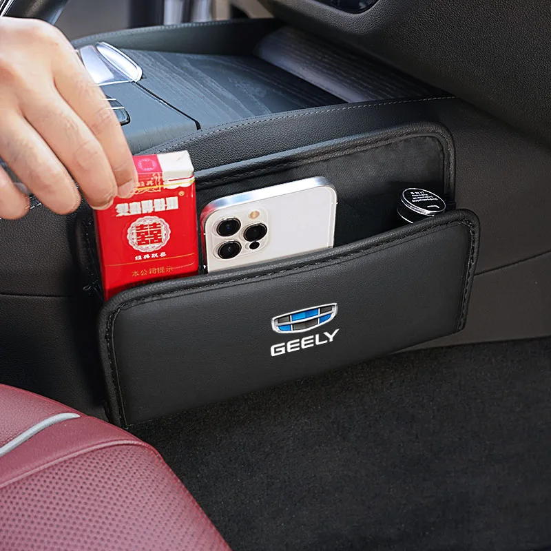 Многофункциональная Кожаная сумка для хранения для автомобиля Stowing, внедорожник Boyue Borui Coolray Emgrand GE NL3 EX7 X7 EC7 GX7 GT GC9
