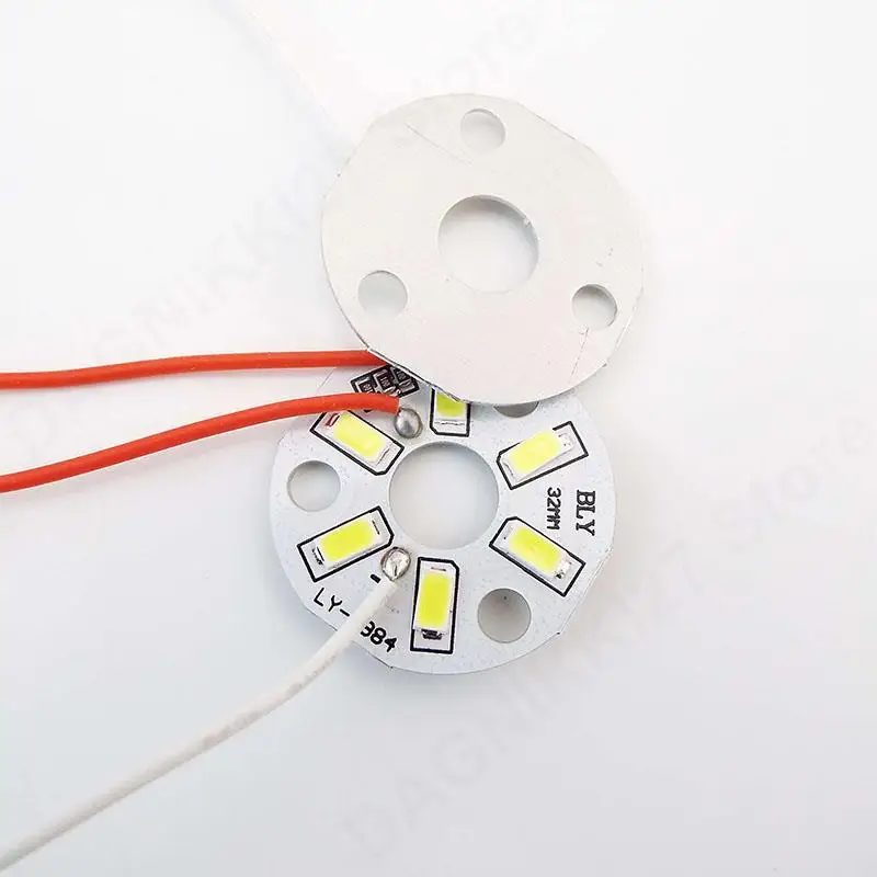 6LED 5V USB Лампа Светодиодный чип Бусина Плата Источник света Линия Круглая