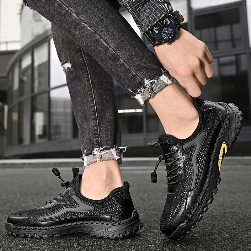 Summer men's mesh hiking shoes are breathable, comfortable and safe38-46