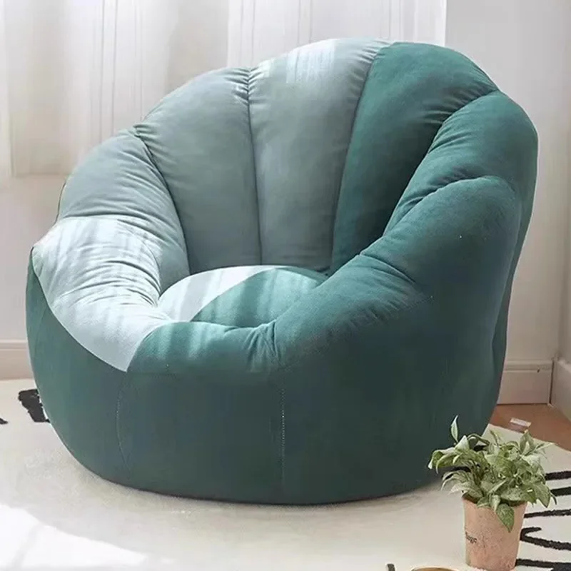 Изогнутый диван-мешок розовый ленивый внешний сидячий удобная откидная мебель Puf