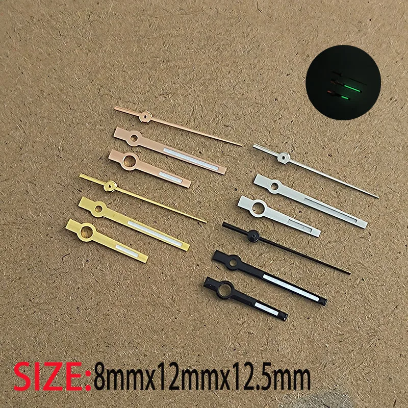 Стрелки часов. Аксессуары для 36 стрелок. Зеленые светящиеся стрелки подходят