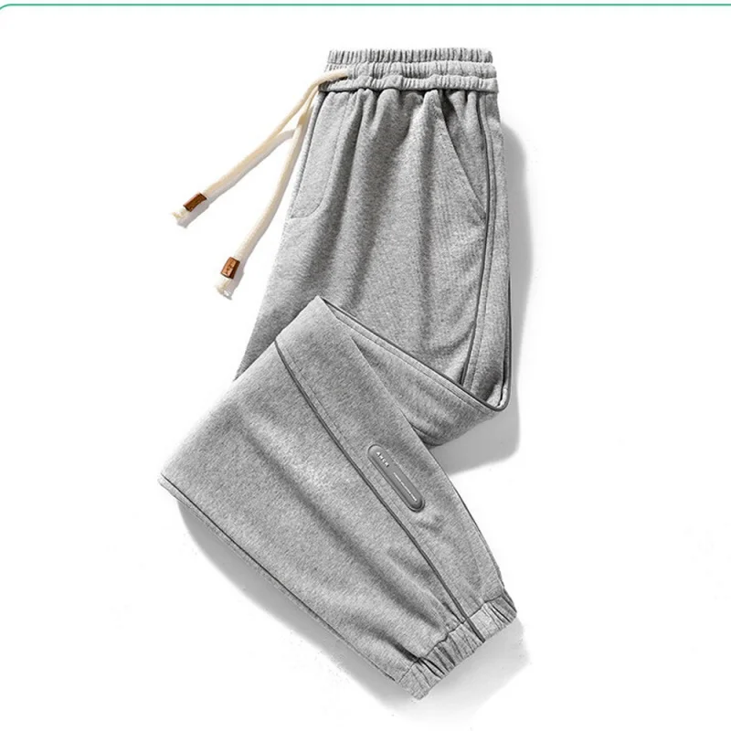 Casual Pants Spring and Autumn All-Match Niche Design Men's Trendy Workwear Loose Track Pants Sweatpants Elastic Adjustable Belt