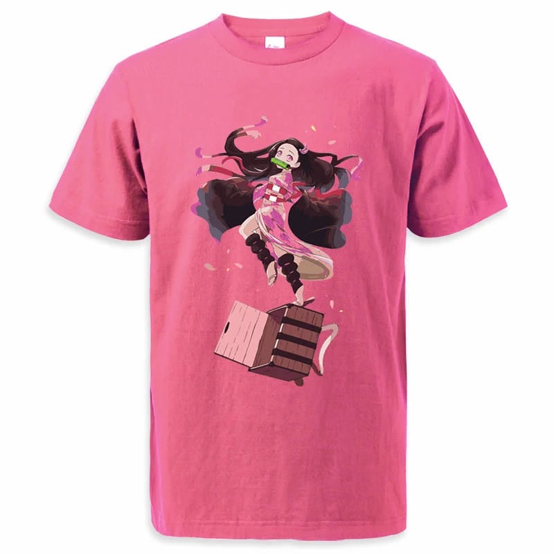 

Лидер продаж, футболки с японским мангасом, аниме, убийца демонов, летняя Мужская/Женская футболка Tanjirou, повседневные топы с коротким рукавом, футболки в стиле Харадзюку, незуко