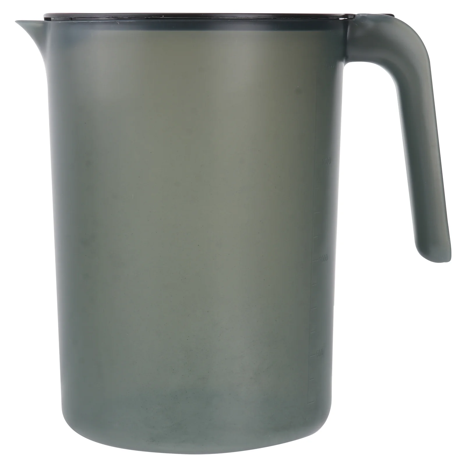 

1Pc 2000ML Plastic Beverage Kettle Heat Resistant Cold Water Jug Juice Pitcher with Handle(Black)