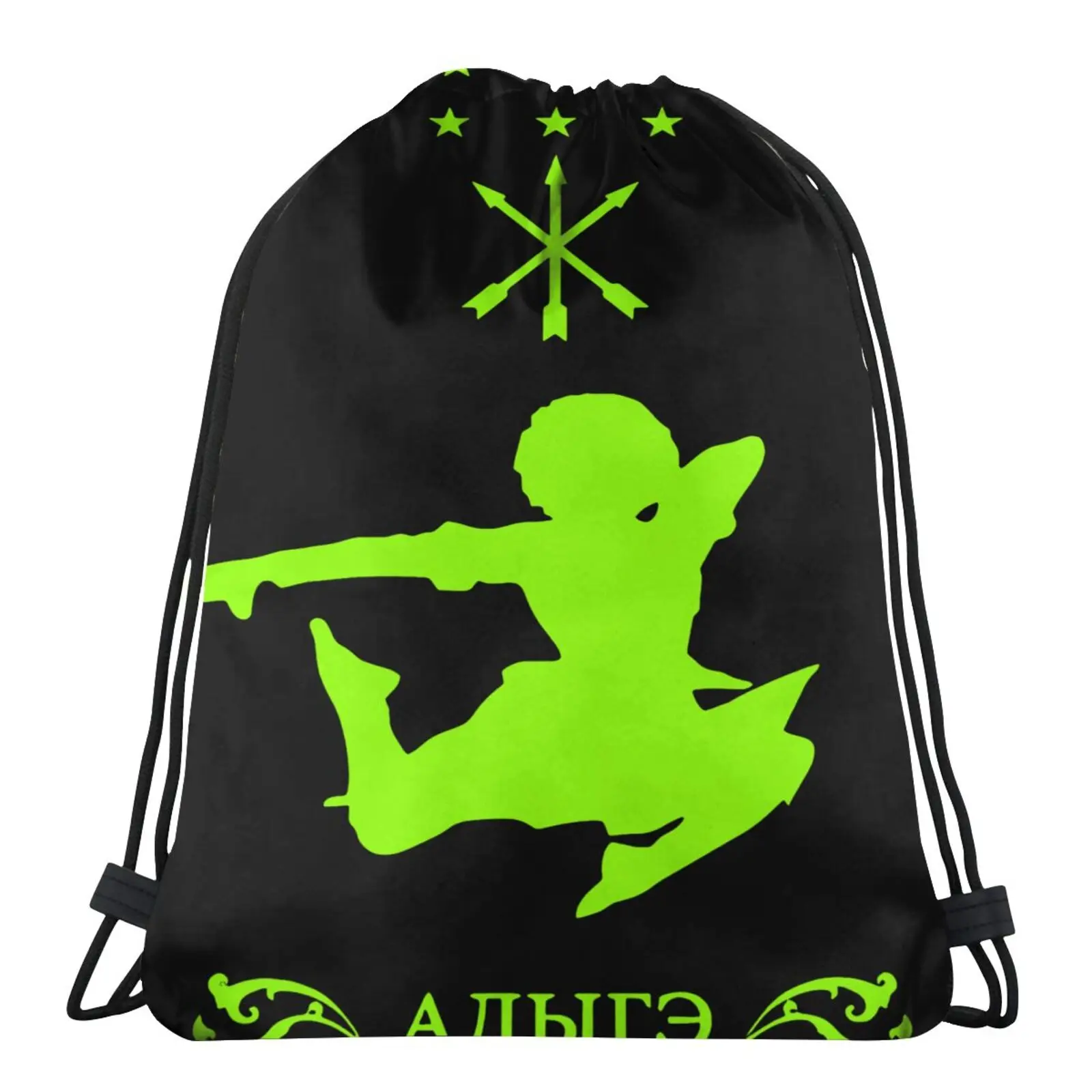 

Рубашка с флагом Circassian Adiga, мужская сумка, веревочная сумка, сумка из хлопчатобумажной ткани, Аниме Сумка, индивидуальный рюкзак, сумка для д...