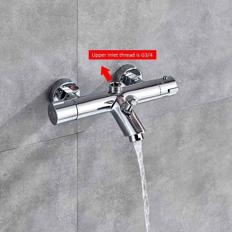 

Thermostatic Shower Faucets Set Bathroom Thermostatic Mixer Tap Hot And Cold Bathroom Mixer Mixing Valve Bathtub Faucet