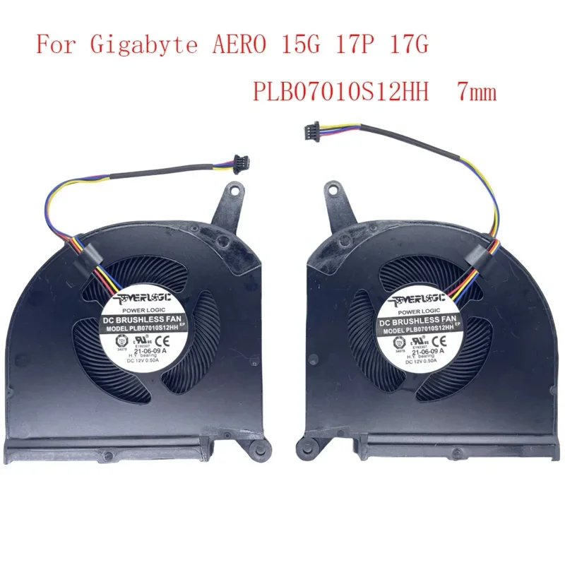 Новый охлаждающий вентилятор для ноутбука Gigabyte AERO 15G 17P 17G 2021 RX5L RP75xa RP77XB RP75XC AERO17 RP75W
