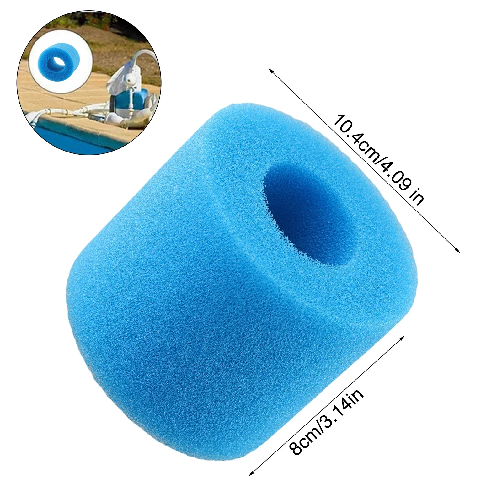 Синяя многоразовая губка для фильтра бассейна Intex Type IIIVID экономия денег на