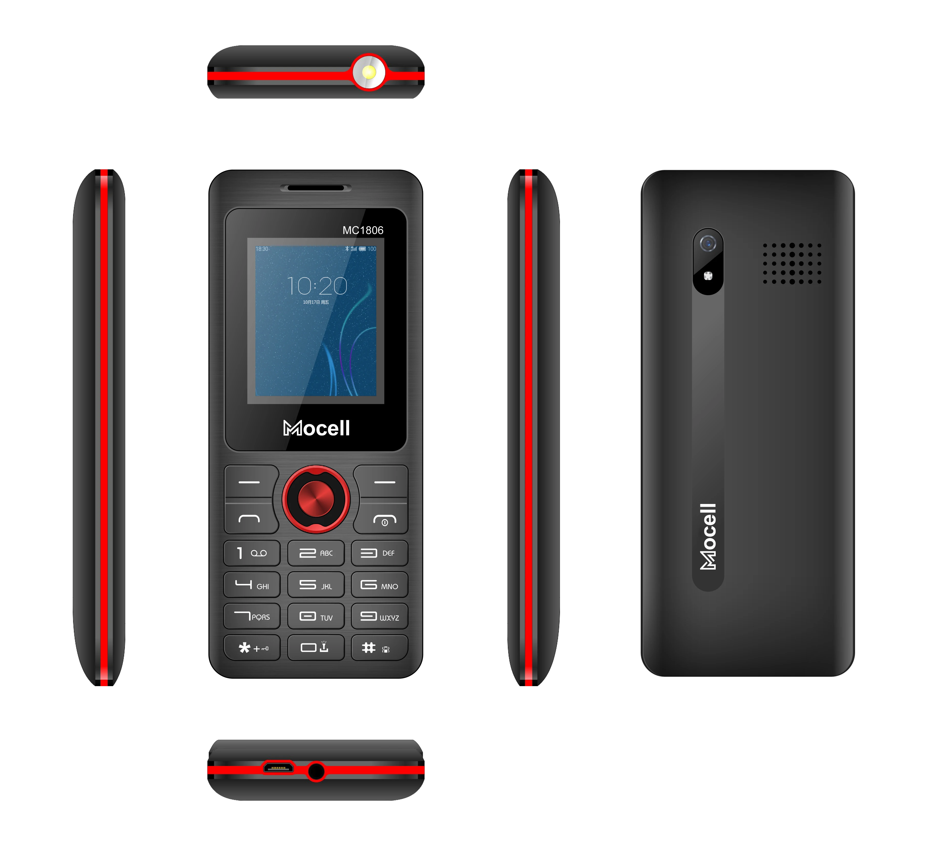 Мобильный телефон Mocell MC1806 с экраном 1 77 дюйма цифровая камера две Sim-карты громкий