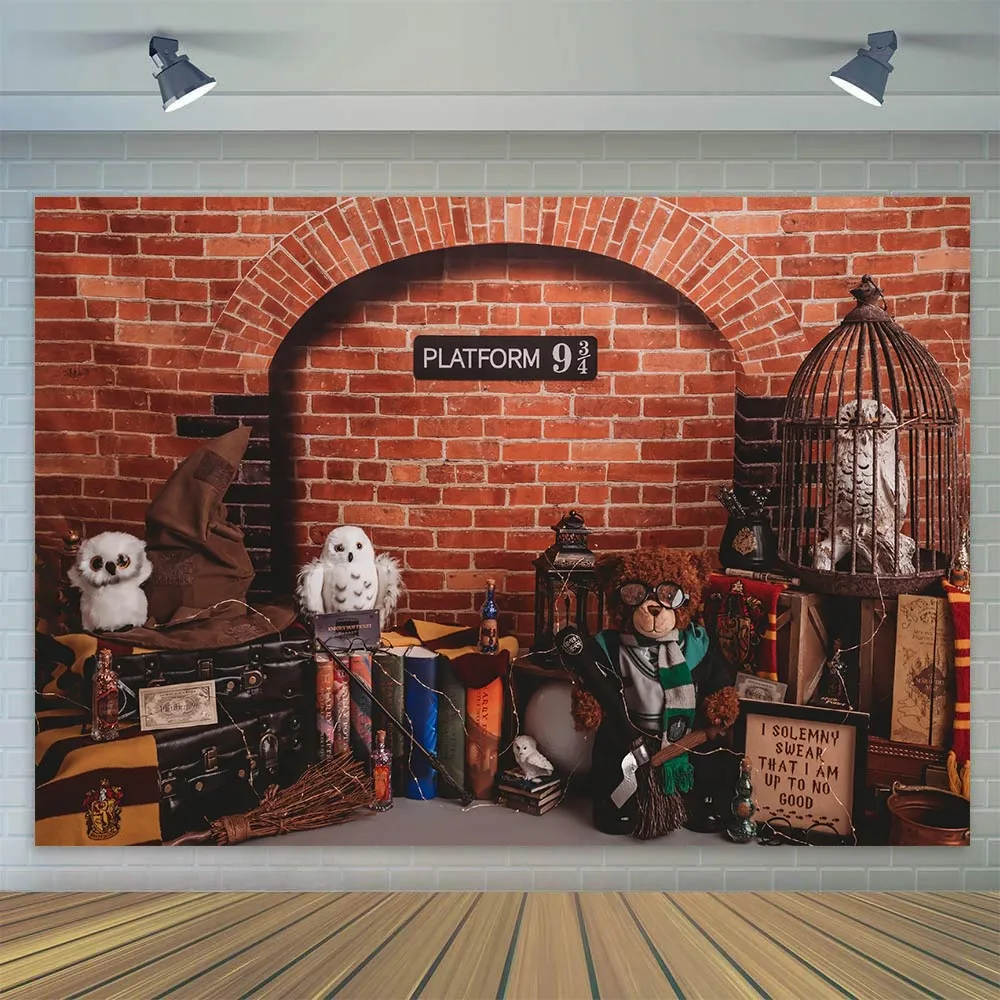 Фон для фотосъемки с изображением кирпичной стены