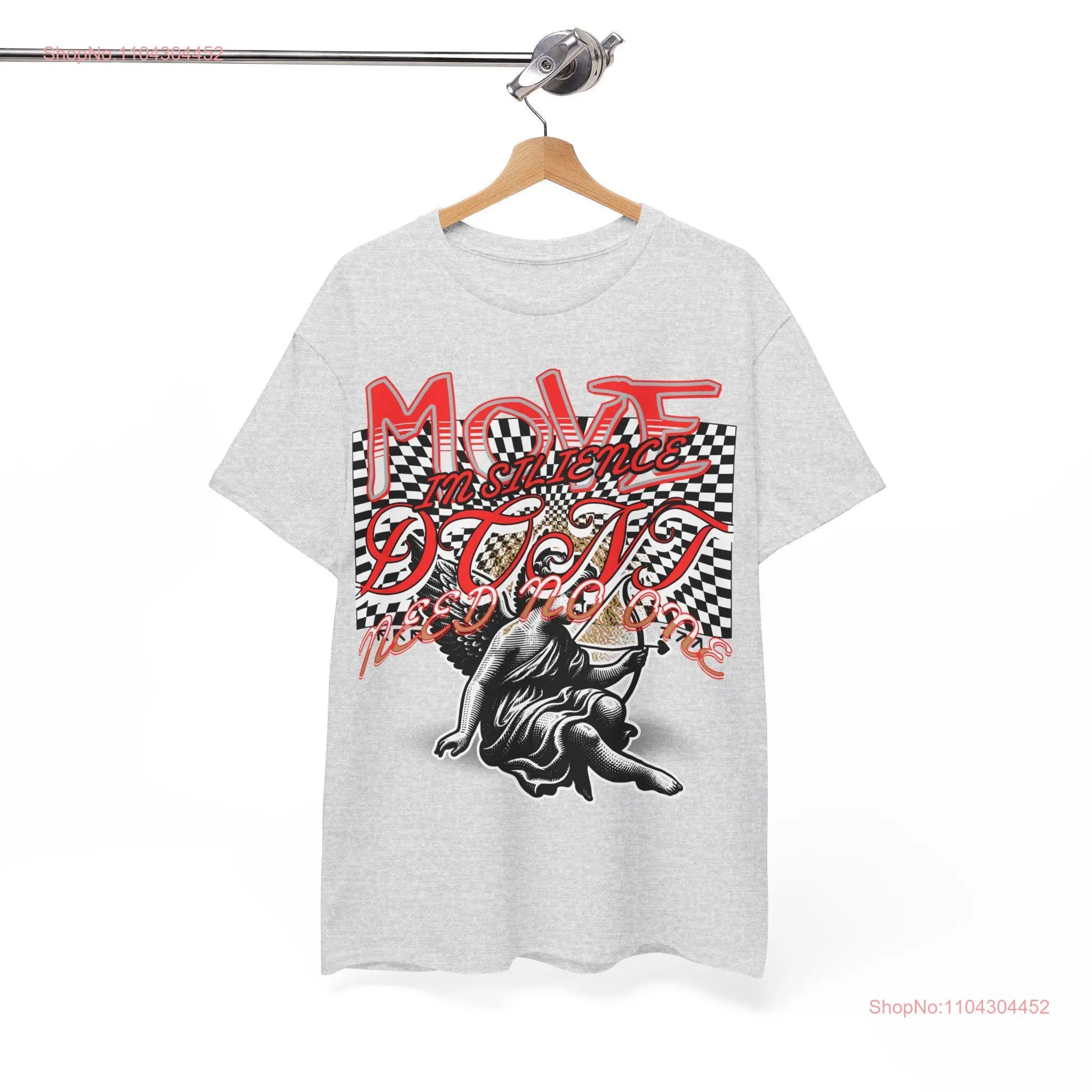 Футболка Move in Silence Ретро Художественная футболка 90-х годов Винтажная уличная