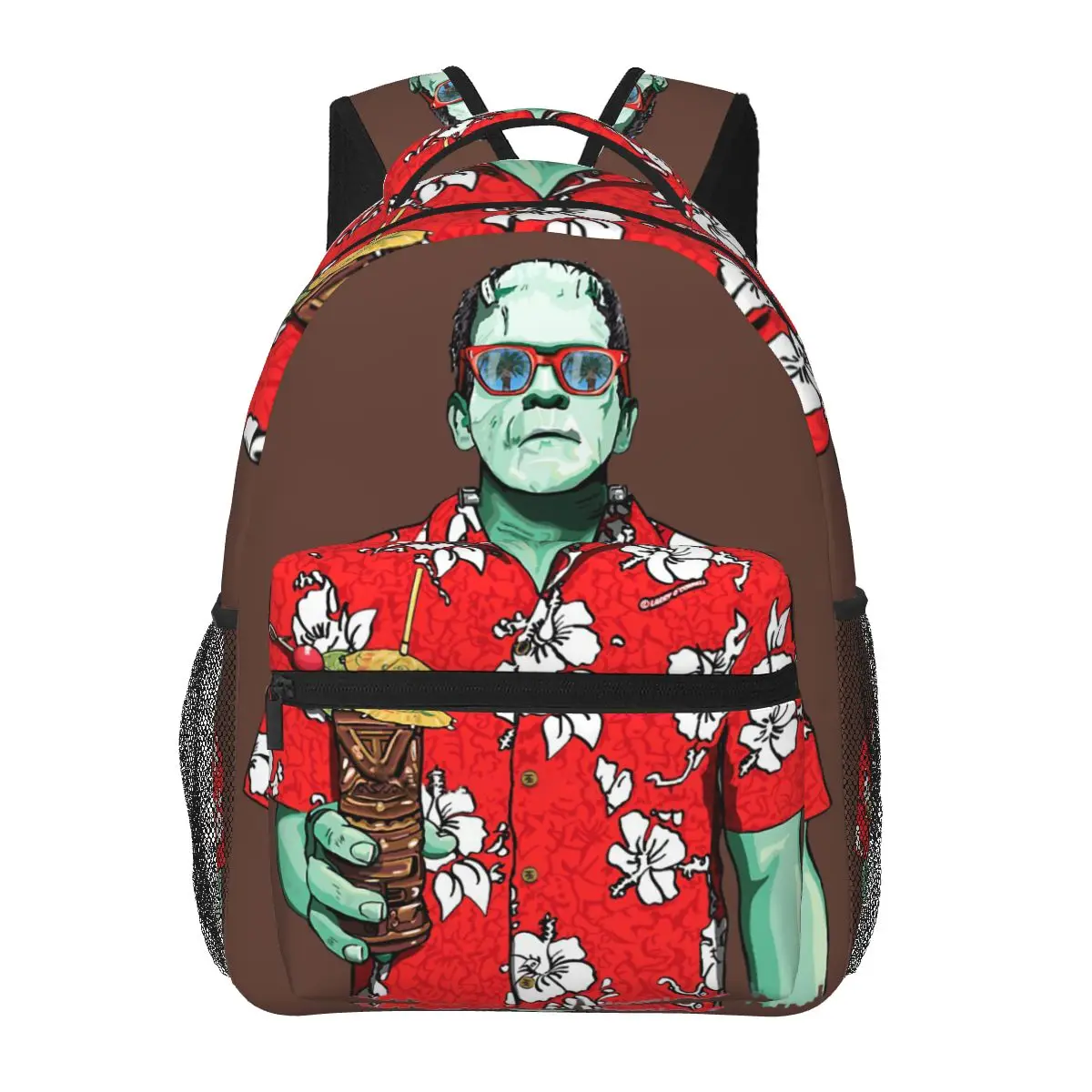 

Рюкзак Tiki Monster для девочек и мальчиков, дорожный ранец Frankenstein, рюкзаки для подростков, школьная сумка для взрослых