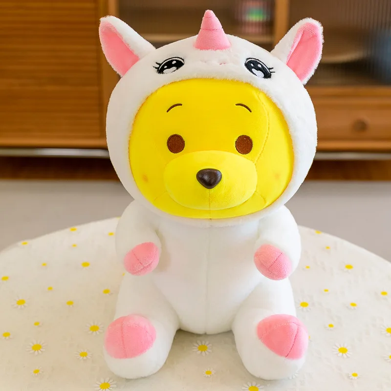 

30CM Cute Anime Disney Winnie the Pooh Plush Cartoon Dinosaur Giraffe Bear Modeling Plush Toys Children's Birthday Gifts