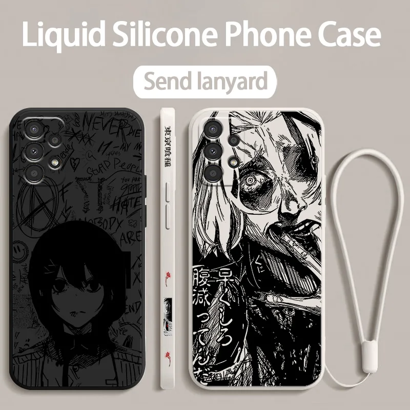 Чехол для телефона с изображением Tokyo Ghoul Anime Samsung A55 A72 A54 A53 A52S A35 A34 A33 A25 A24 A23 A14 A13 A04