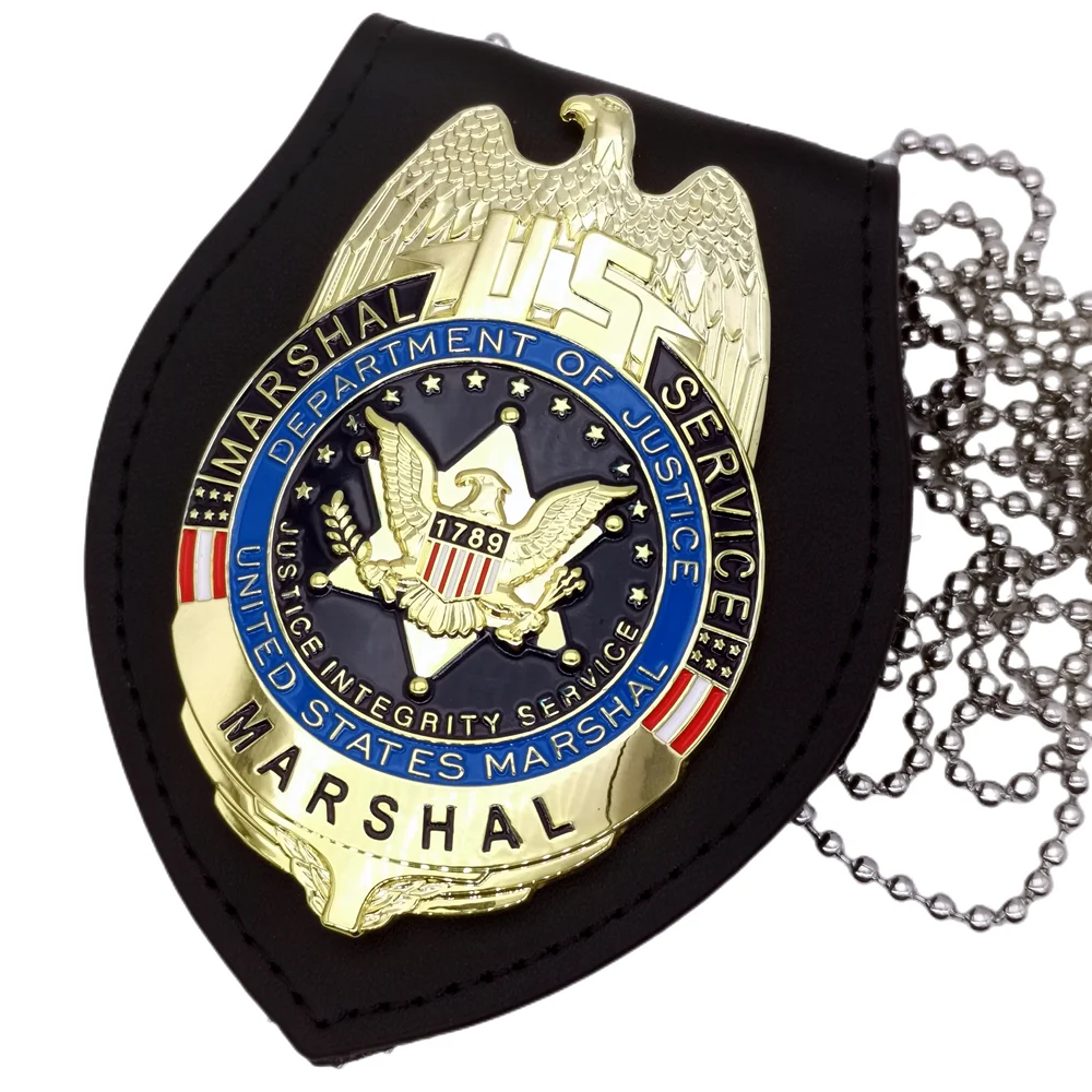 

U.S. Federal law enforcement agency of the Ministry of Justice badge 1:1 Cosplay film and television props