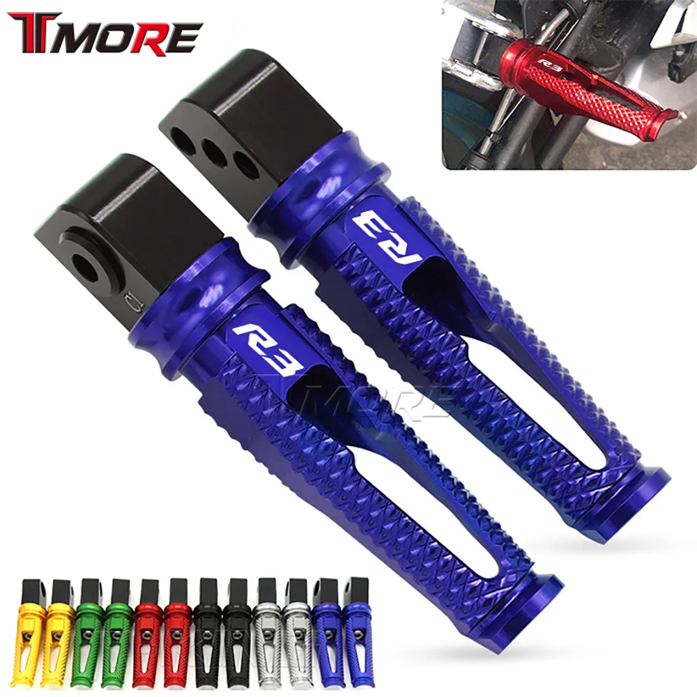 

For Yamaha YZFR3 YZF R3 Motorcycle Accessories Rear Foot Pegs Footrest Adapter Rider/Passenger Footpegs