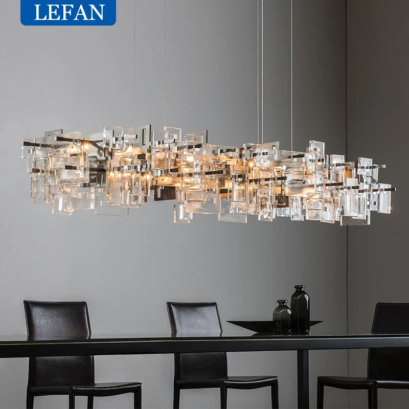 

Postmodern Luxury Bubble K9 Crystal Chandelier lighting Restaurant Decor Hanging lights Model House Dining room Pendant lamps