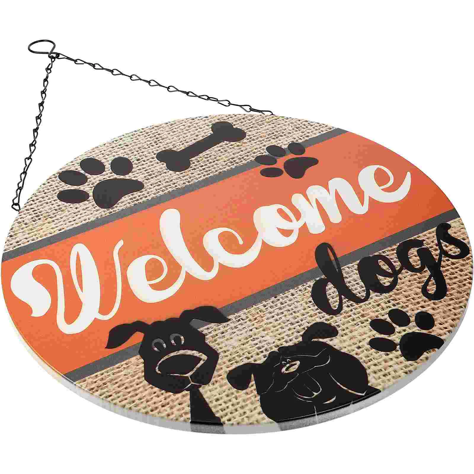 

Sign Welcome Door Hanging Plaque Pendant Christmas Dogs Porch Metal Decoration Iron Decorative Hangers Gnomes Farmhouse Dog