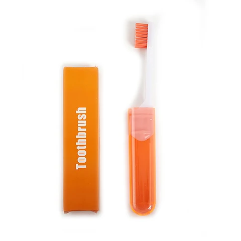 Портативная Складная зубная щетка, пластиковая прочная мини-зубная щетка для кемпинга, путешествий, мягкая Складная зубная щетка