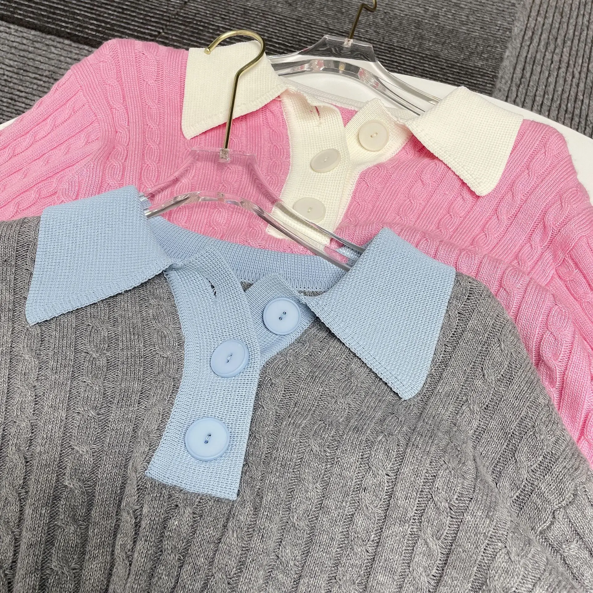 

Серый/розовый цвет, модные женские элегантные женские джемперы с длинным рукавом, одежда