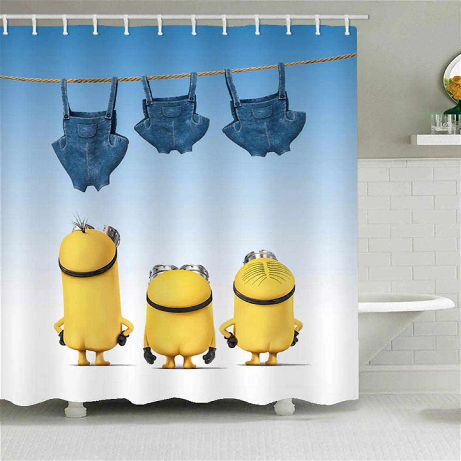 

MINISO M-Minions мультяшная занавеска для душа