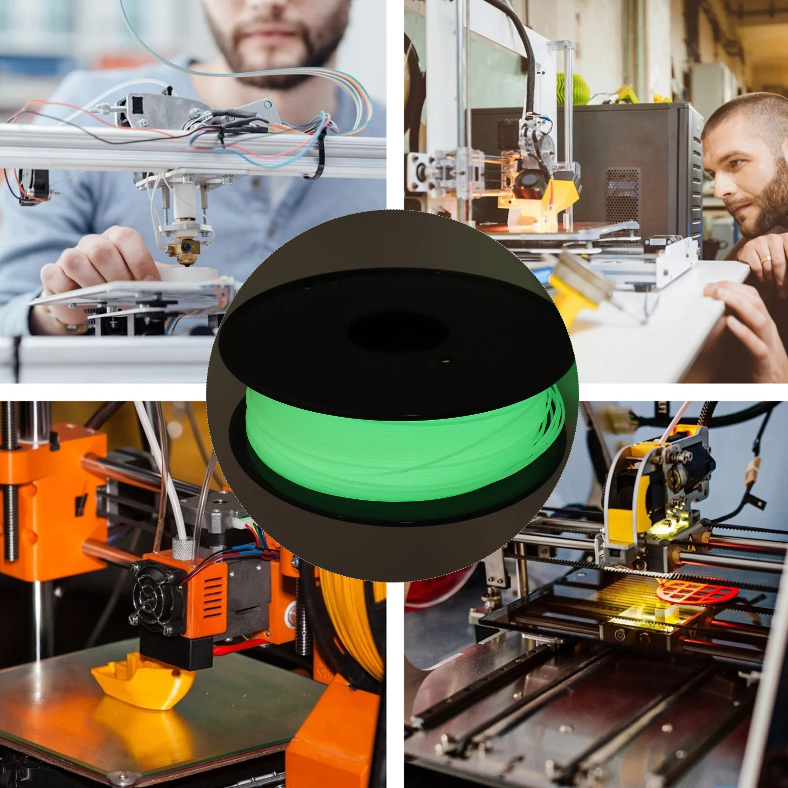 

Luminous Printing Material Filament 3d Glow The Dark Pla Color Printers Machine 1.75mm Fluorescence Filaments